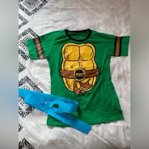 Ninja Turtle Halloween shirt and mask - Women’s Size XL
